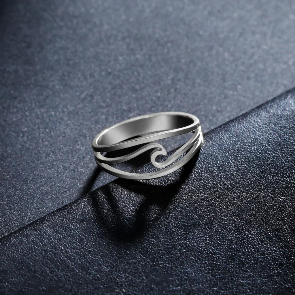 Ocean Wave Open Ring