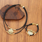 Layered Necklace and Bracelet Set