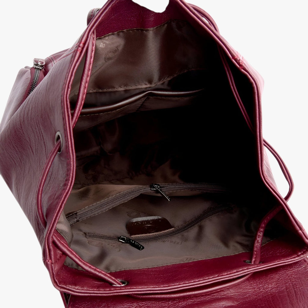Large-Capacity Fashion Leather Backpack with Laptop Space