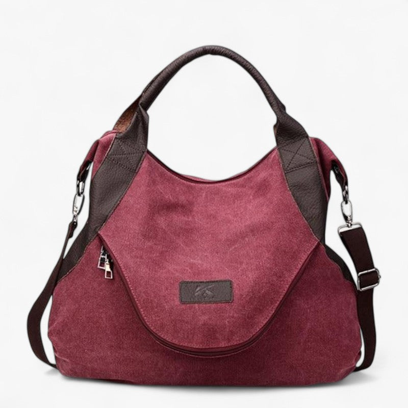 Large Soft Canvas Tote Bag with Front Pocket