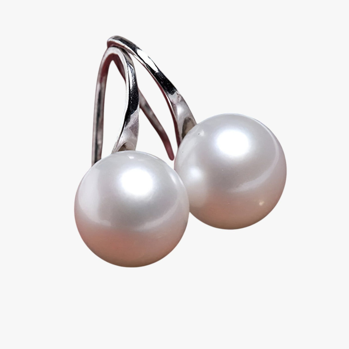 Pearl Earrings with Gold-Tone Setting