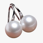 Pearl Earrings with Gold-Tone Setting
