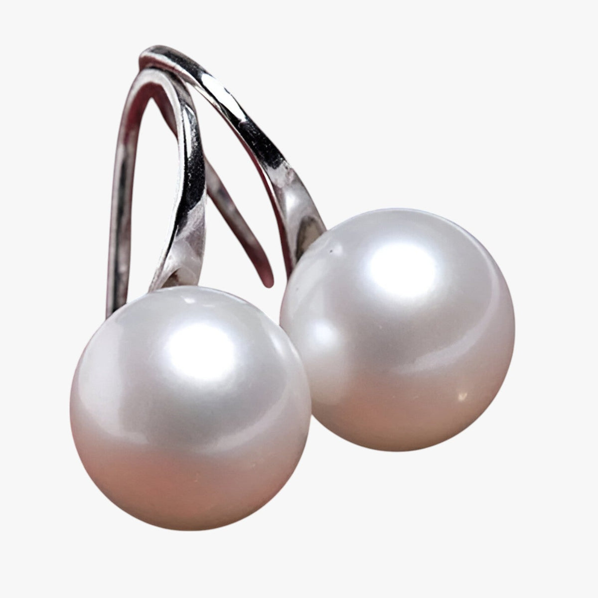 Pearl Earrings with Gold-Tone Setting