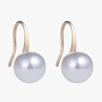 Pearl Earrings with Gold-Tone Setting