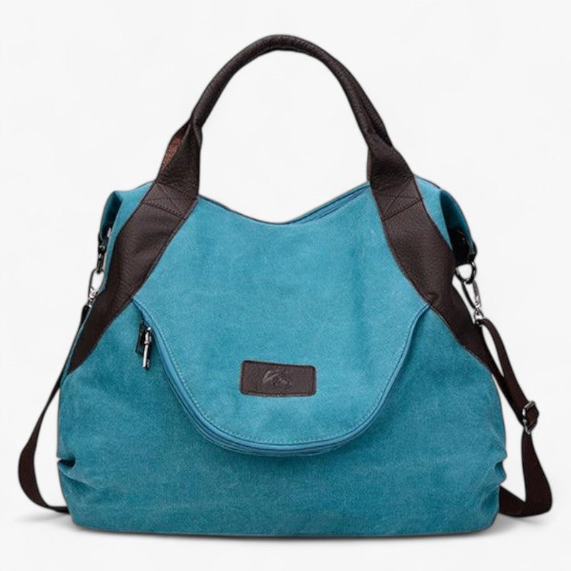 Large Soft Canvas Tote Bag with Front Pocket