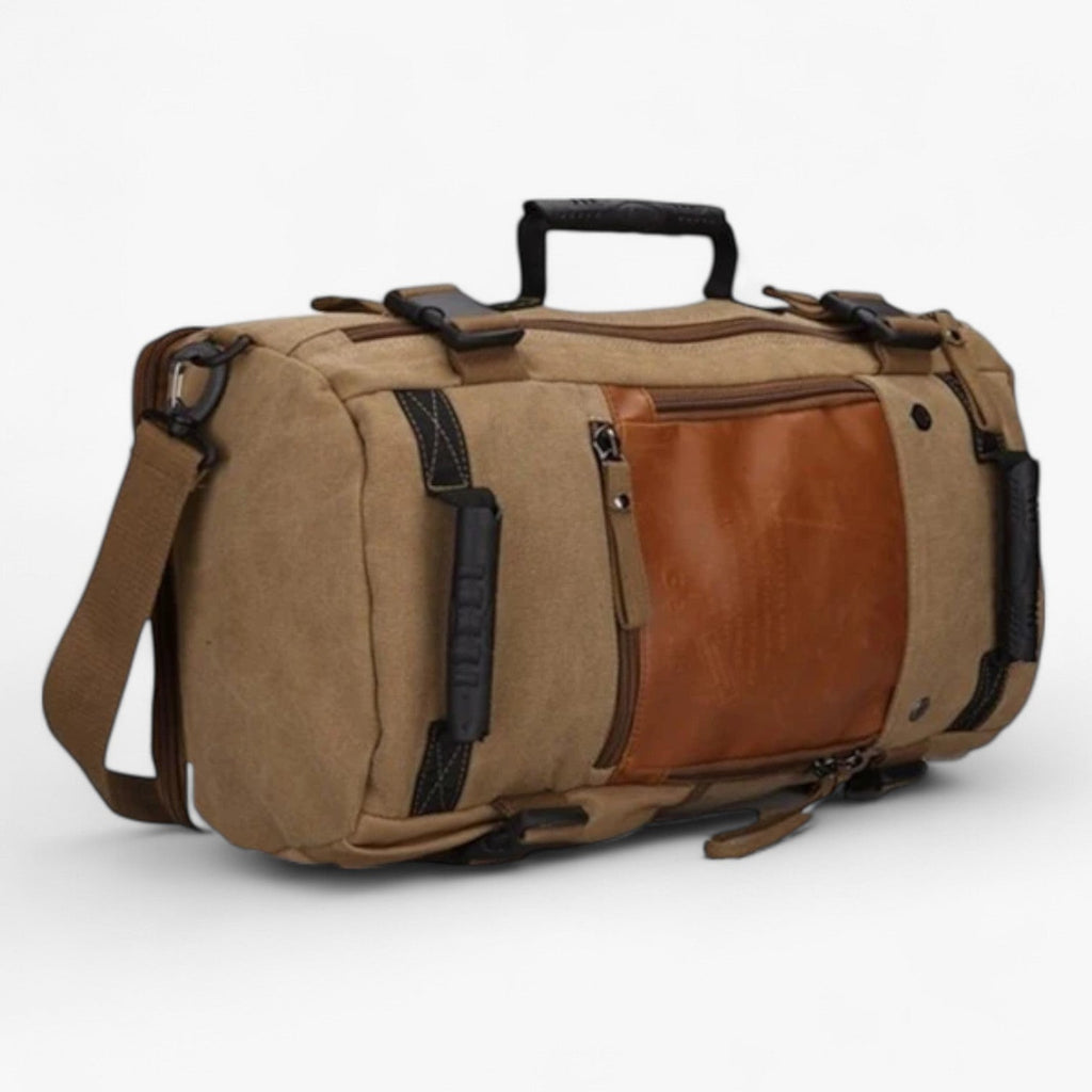 Large Waterproof Camping and Hiking Backpack in Coyote Brown