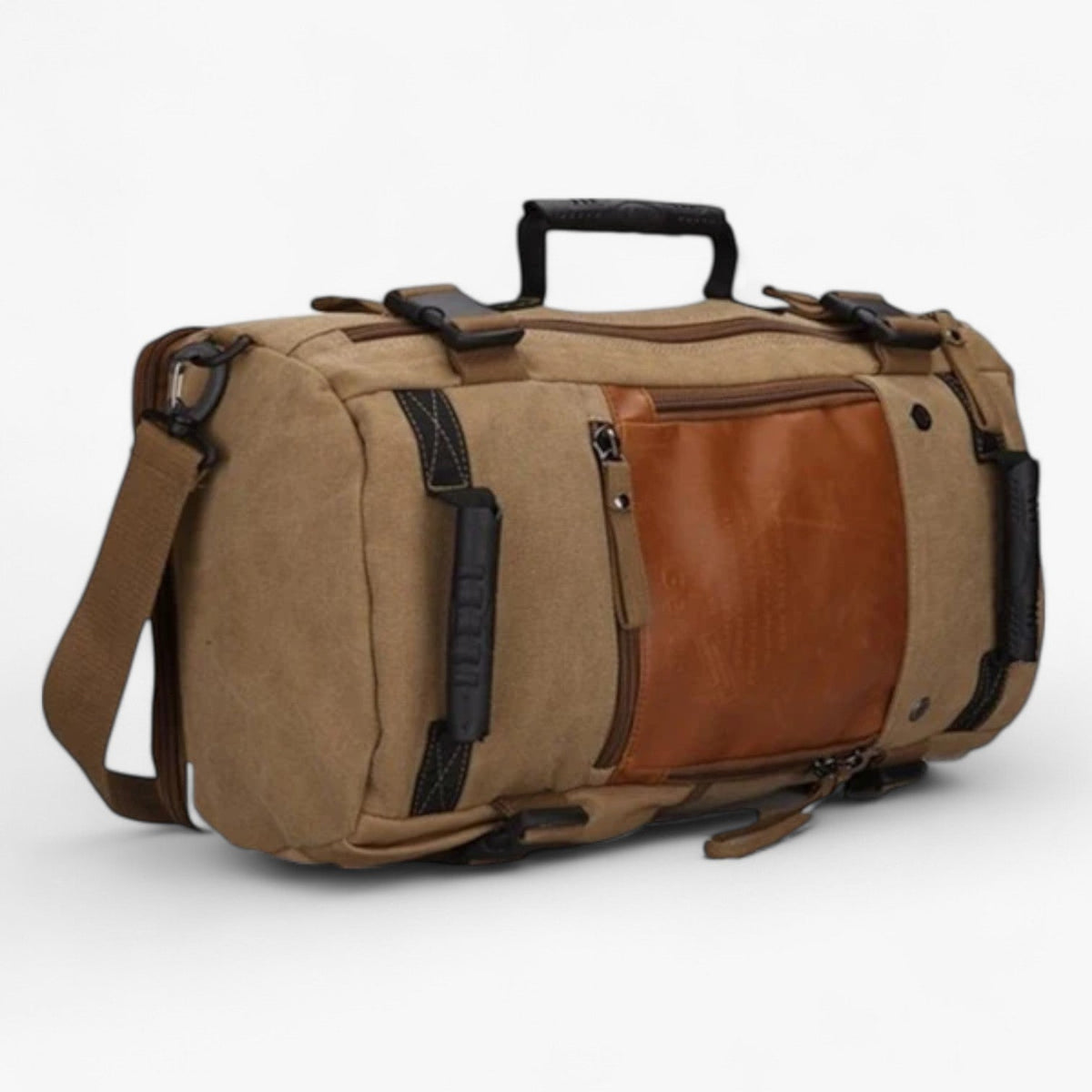 Large Waterproof Camping and Hiking Backpack in Coyote Brown