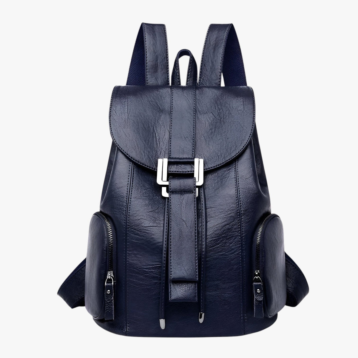 Large-Capacity Fashion Leather Backpack with Laptop Space