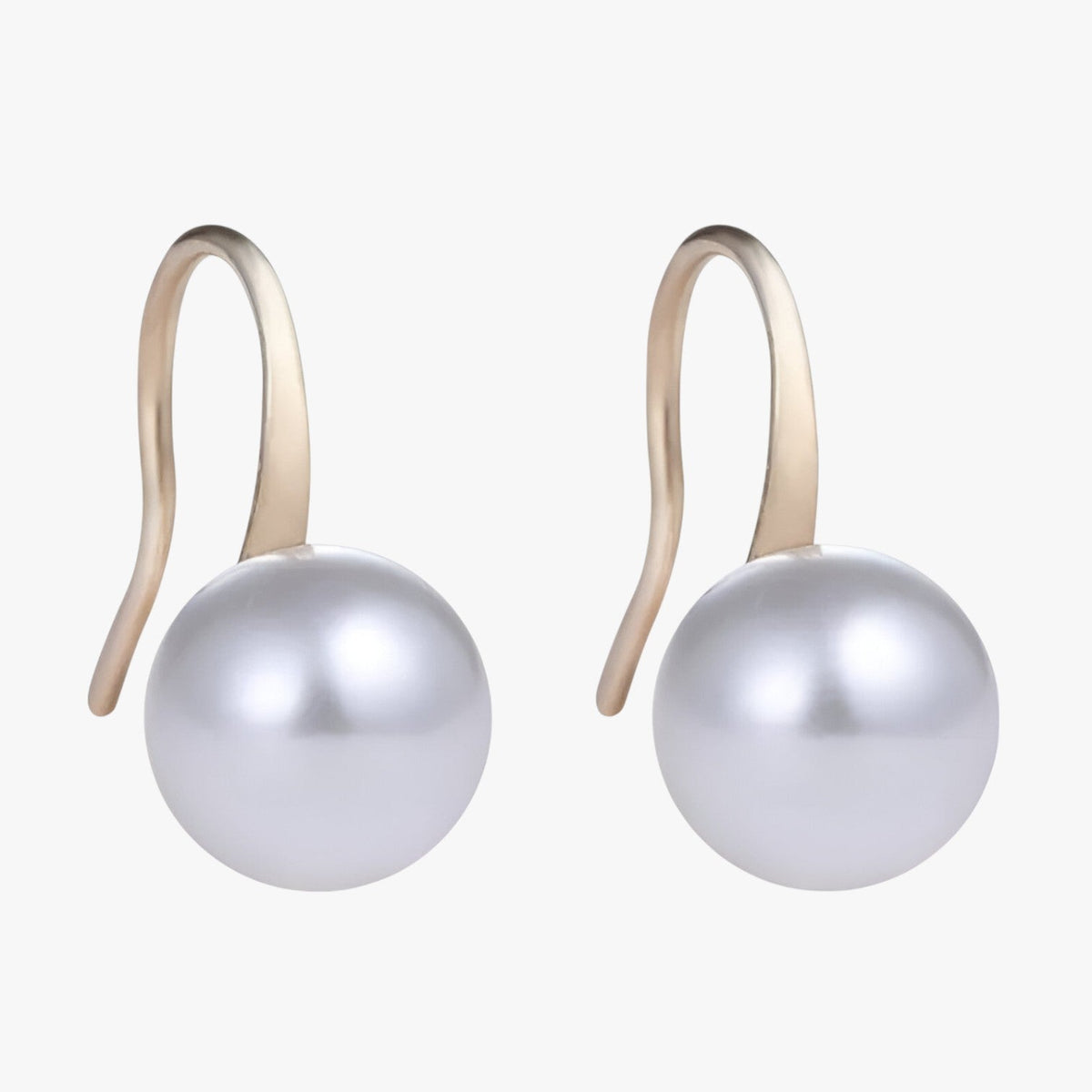 Pearl Earrings with Gold-Tone Setting