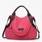 Large Soft Canvas Tote Bag with Front Pocket