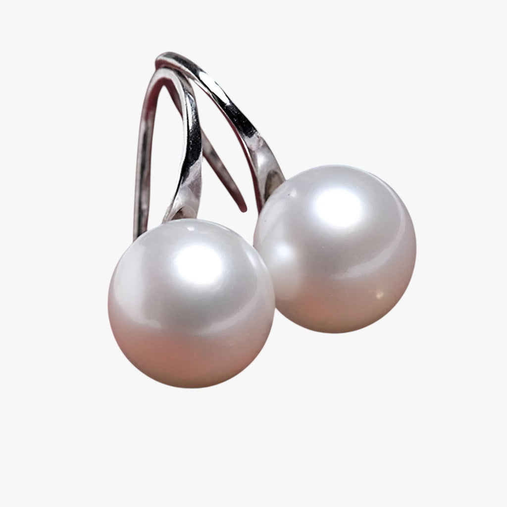 Pearl Earrings with Gold-Tone Setting