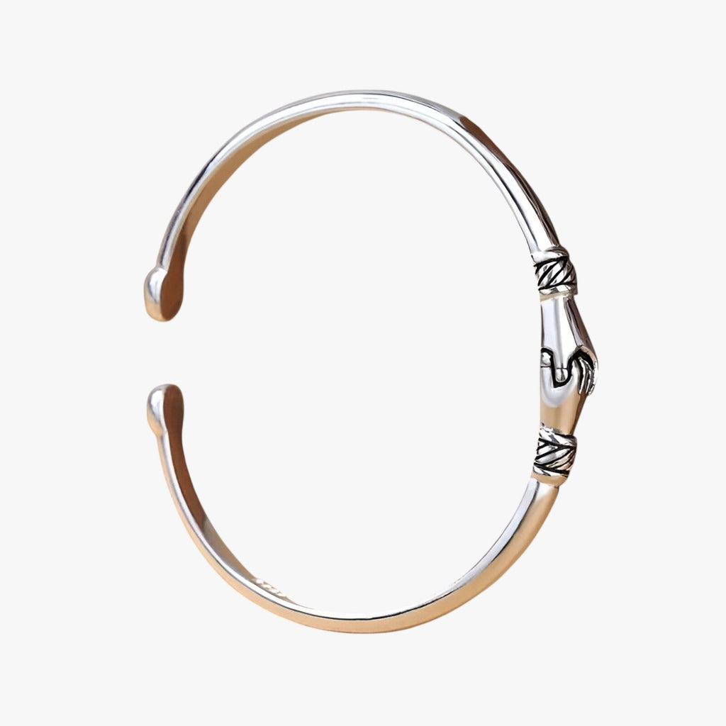 Retro Silver-Tone Friendship Bracelet, Soft Fit