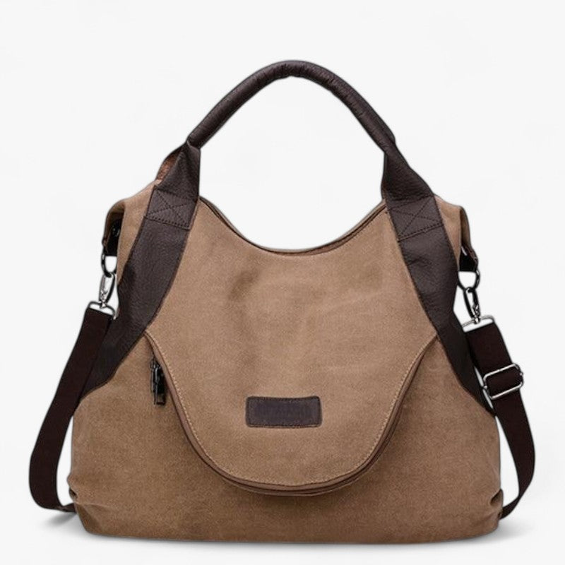 Large Soft Canvas Tote Bag with Front Pocket