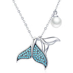 Whale Tail Pearl Necklace