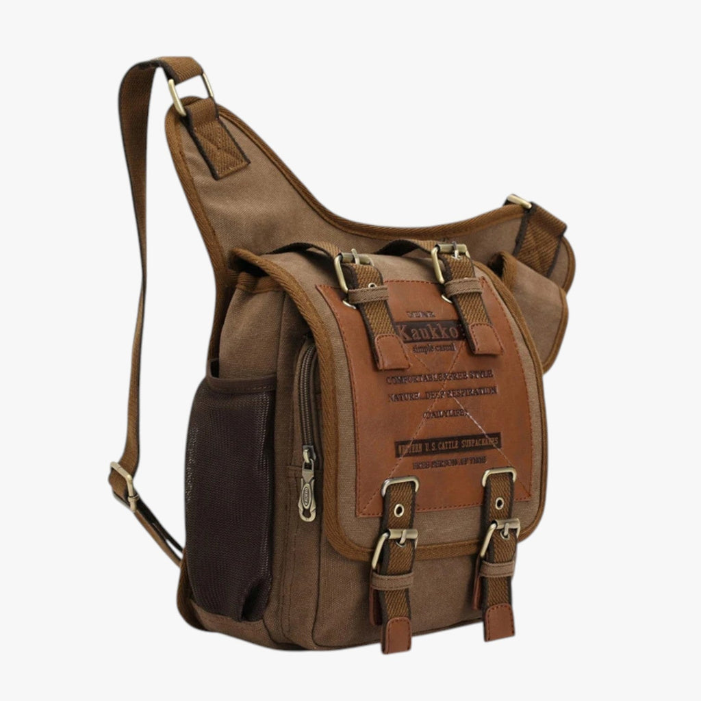 Men's Lightweight Vintage Nylon Messenger Bag