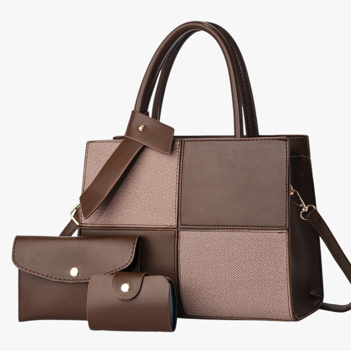 Retro Water-Repellent Large Tote Bag with Laptop Space