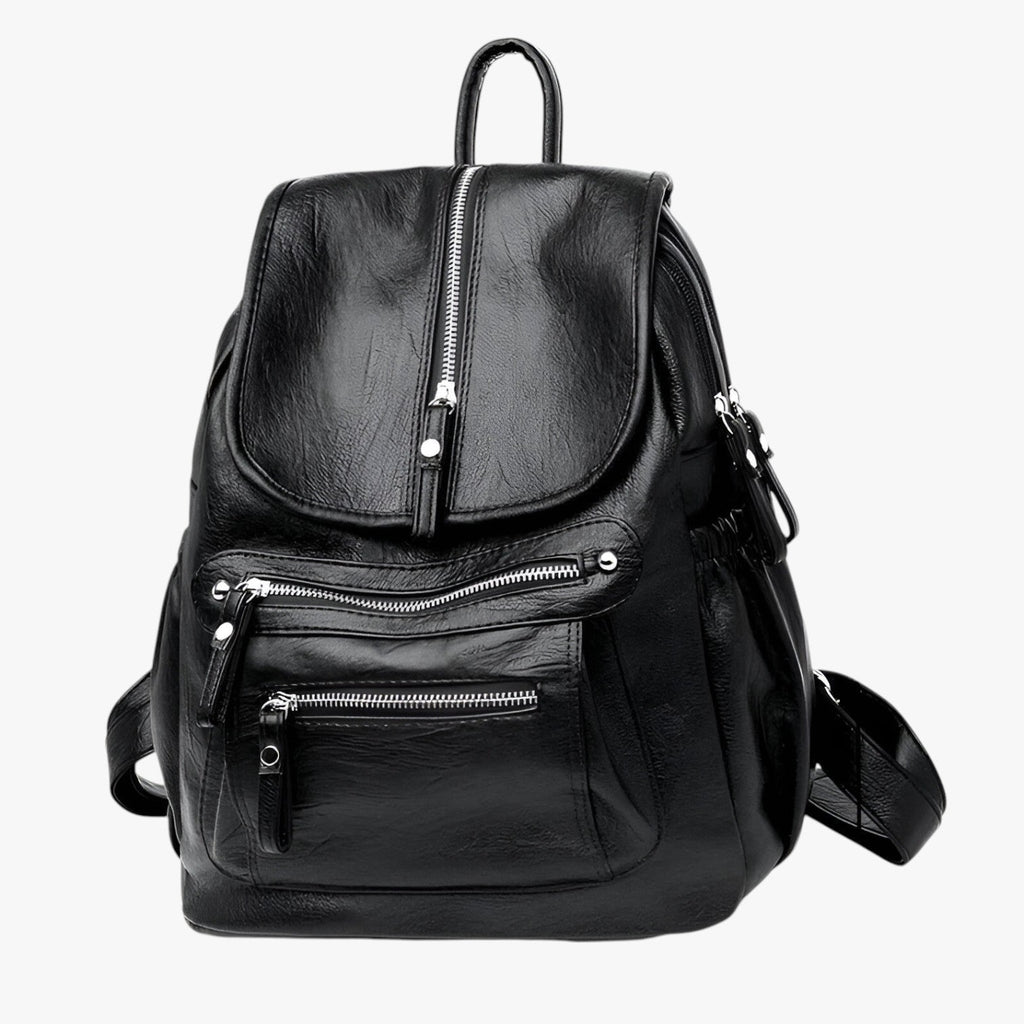 Soft Vintage-Style Leather Backpack for Women