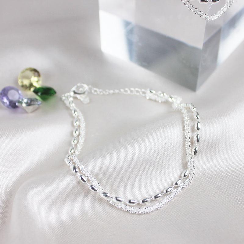 Silver-Tone Zirconia Bracelet
