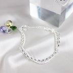 Silver-Tone Zirconia Bracelet