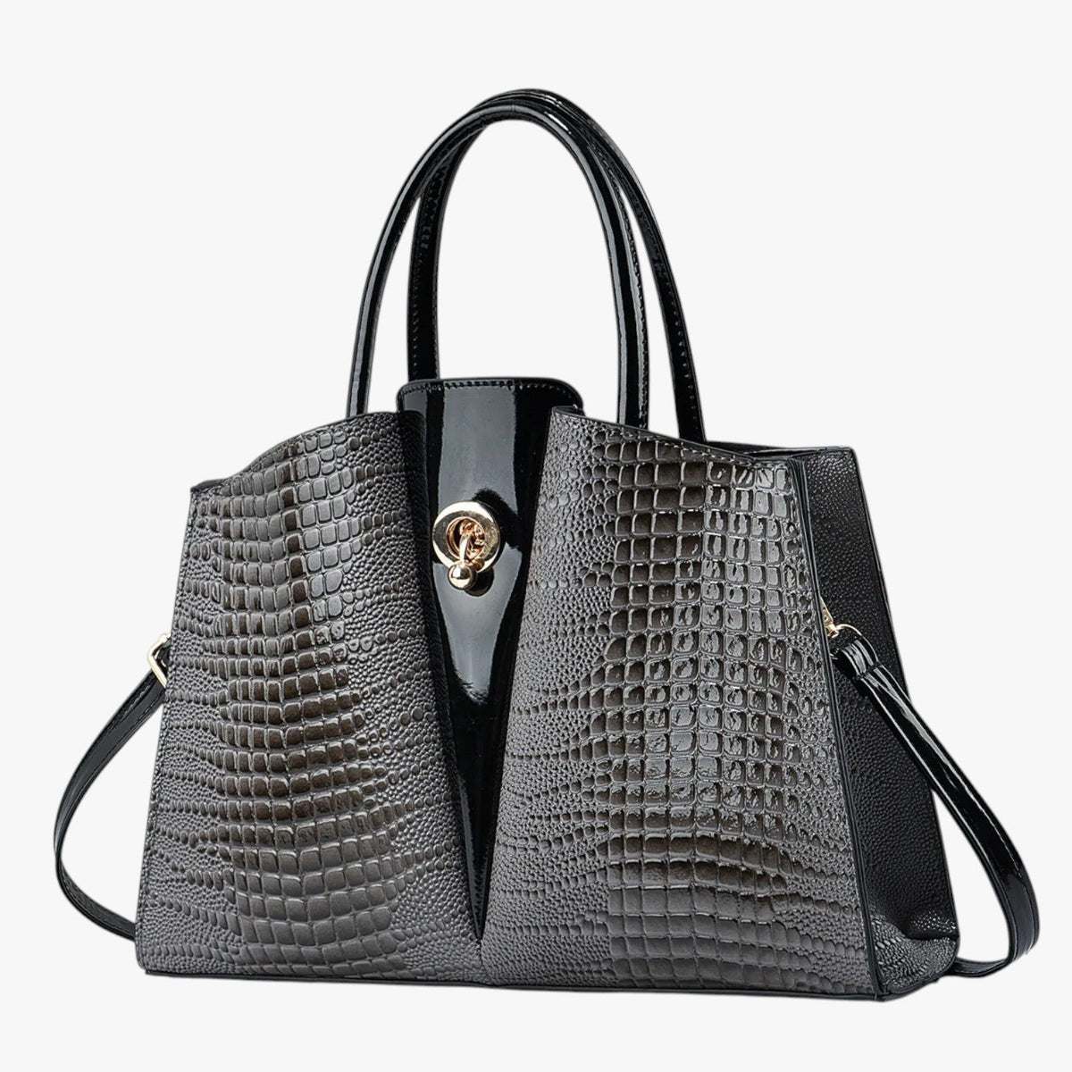 Women's Spacious Structured Tote Bag with Compartments