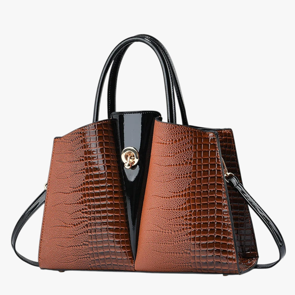 Women's Spacious Structured Tote Bag with Compartments
