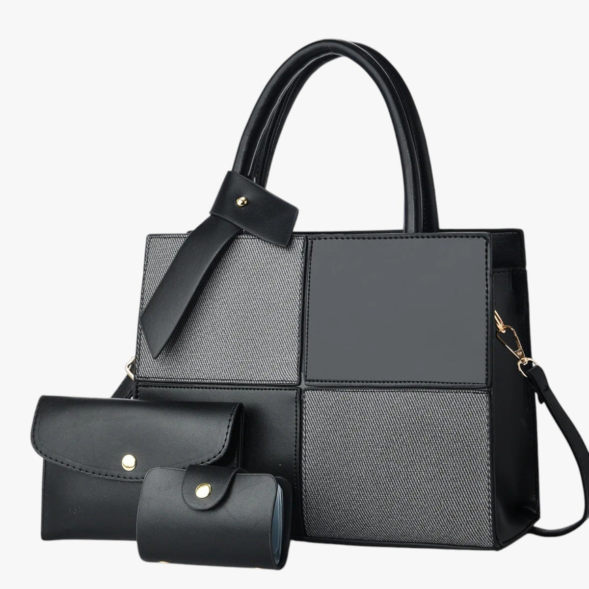 Retro Water-Repellent Large Tote Bag with Laptop Space