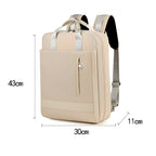 Anti-Theft Backpack with Hidden Back Zips