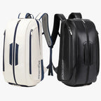 Water-Resistant PU Tennis Backpack with Sealed Shoe Compartment