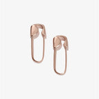 Curved Clip Earrings in Three Tones