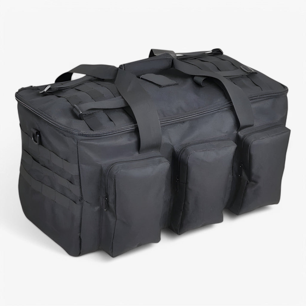 55L Tactical Duffel Bag with MOLLE Webbing and Multiple Pockets