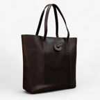 Genuine Leather Handbag with Detachable Clutch