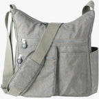 Waterafstotende nylon crossbodytas met RFID-blokkerend vak
