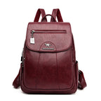 Soft Premium Vintage Leather Travel Backpack