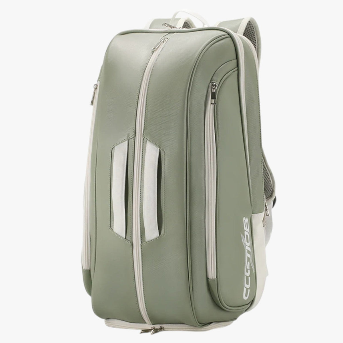 Water-Resistant PU Tennis Backpack with Sealed Shoe Compartment