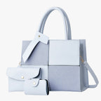 Retro Water-Repellent Large Tote Bag with Laptop Space