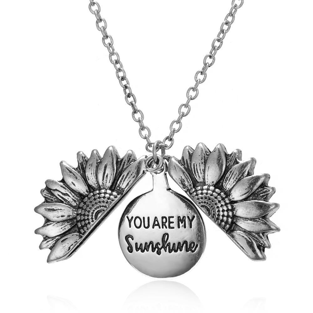 Ketting met zonnebloemhanger