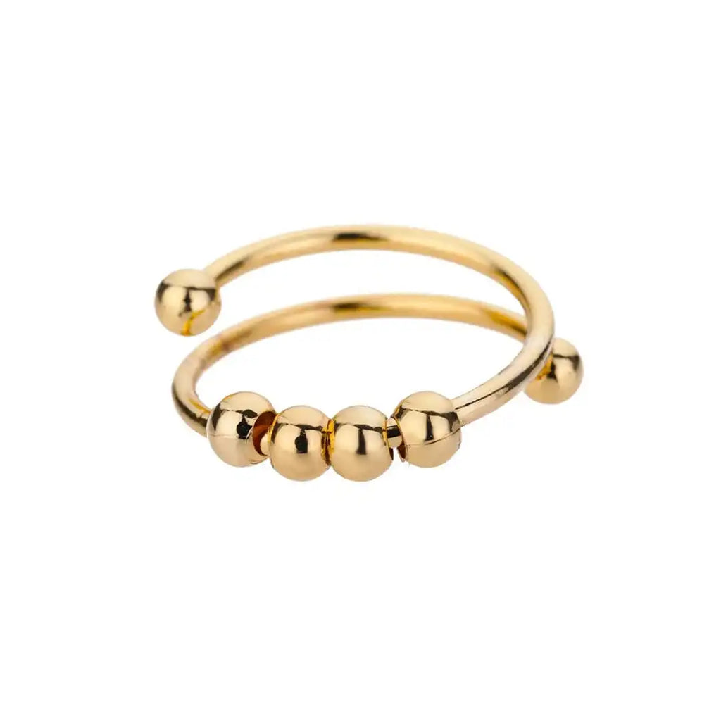 Adjustable Beaded Spinner Ring