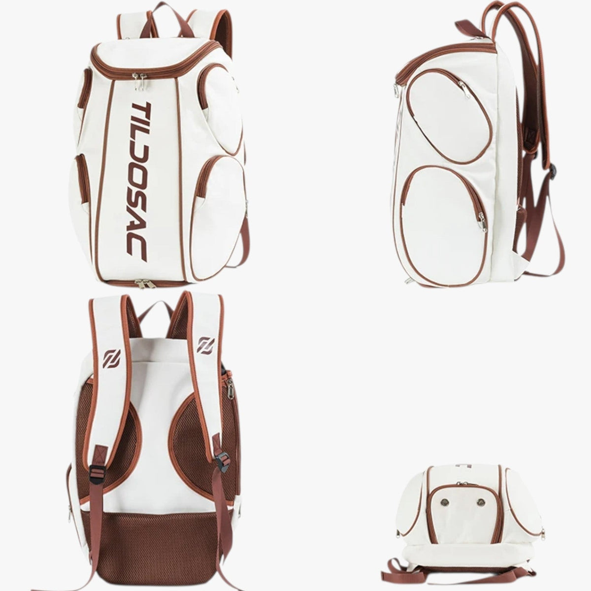 Unisex Waterproof Tennis Backpack with Ventilated Shoe Compartment