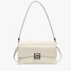 Embossed Glossy Shell Bag with Luxurious Finish
