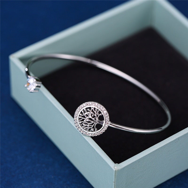 Adjustable Tree of Life Charm Bracelet