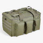 55L Tactical Duffel Bag with MOLLE Webbing and Multiple Pockets