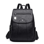 Soft Premium Vintage Leather Travel Backpack