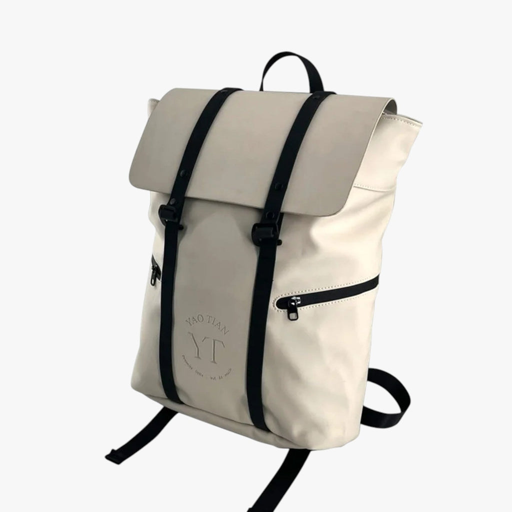 Vintage-Style Unisex Water-Resistant Laptop Backpack