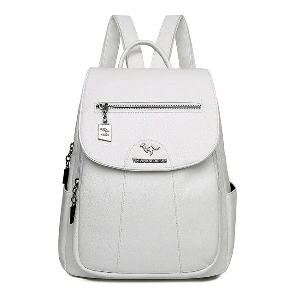 Soft Premium Vintage Leather Travel Backpack