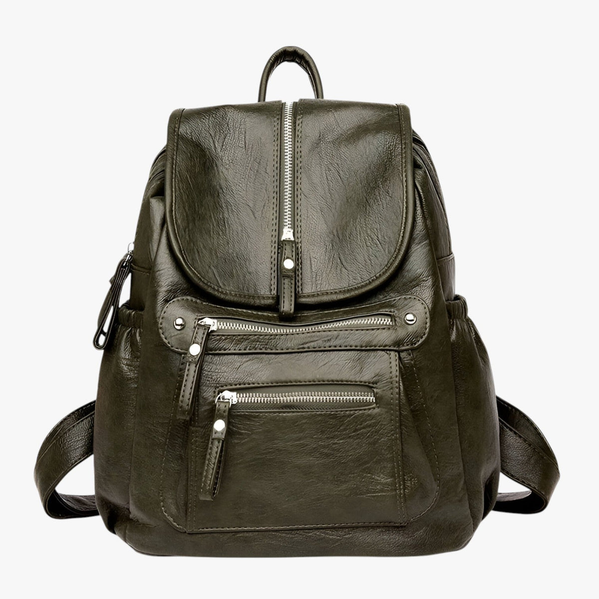 Soft Vintage-Style Leather Backpack for Women