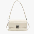 Embossed Glossy Shell Bag with Luxurious Finish