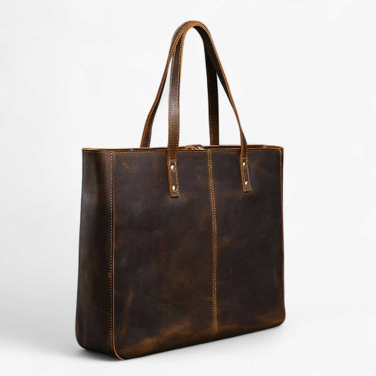 Women's Large-Capacity Vintage Leather Tote Bag