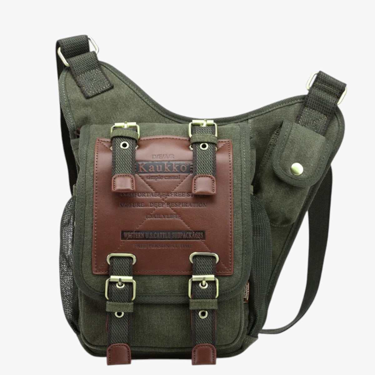 Men's Lightweight Vintage Nylon Messenger Bag