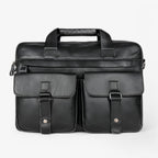Organised Genuine Leather Laptop and Document Work Bag