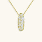 Pavé Bubble Initial Necklace